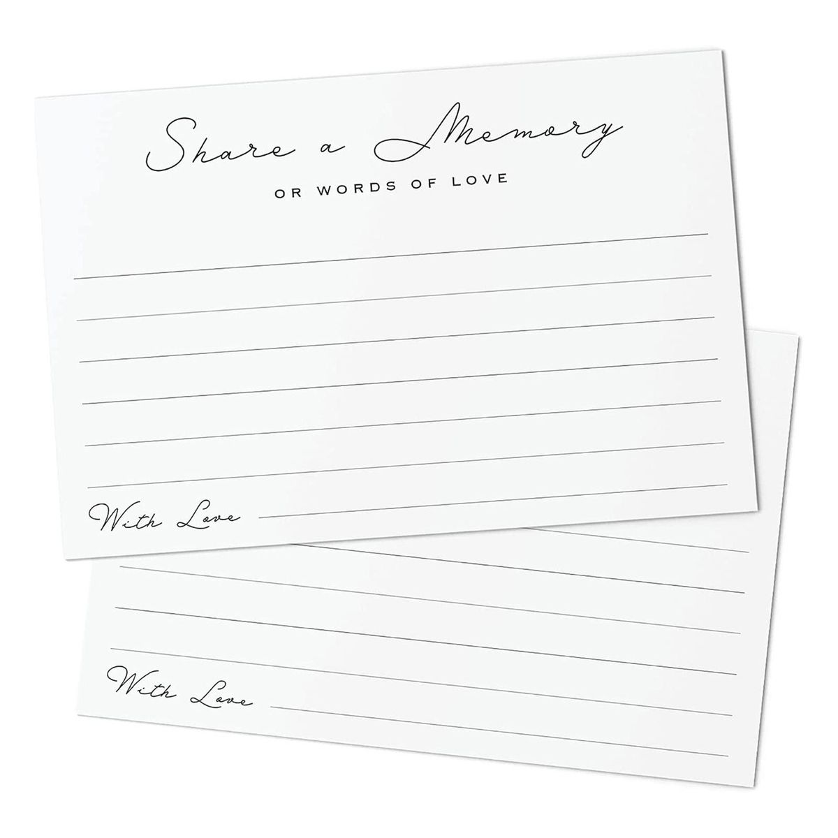 50Pcs Blessing Card Weddings Anniversaries Celebration Greeting Card