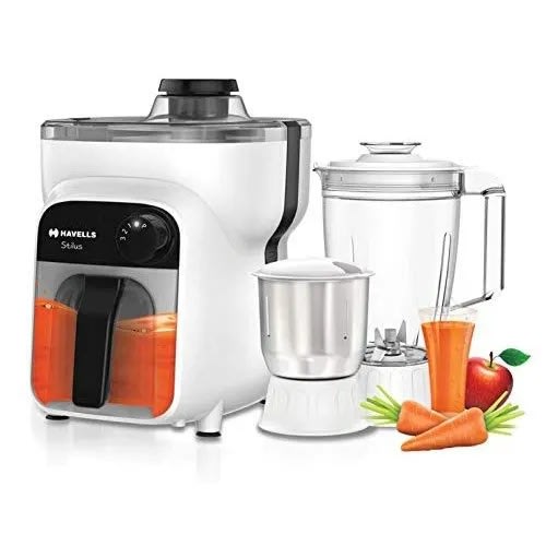 Stilus Juicer Mixer Grinder 500w With 3 Jar - Grey & White
