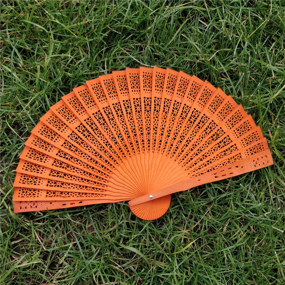Summer New Carved Fans Pocket 2020 1pcs Fan Style Party Bamboo Hand Fan Favor Bamboo Wedding Wooden 25# Folding Chinese