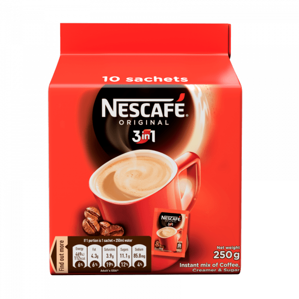 Nescafe Original 3in1 Coffee-250g X 10 Sachets