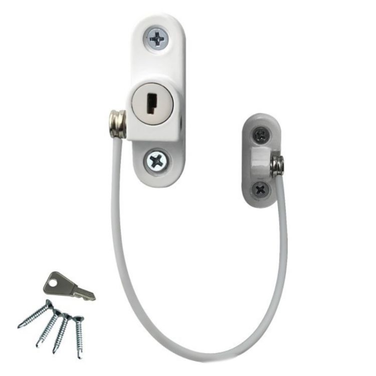 Children Anti-fall Safety Lock, Color: White