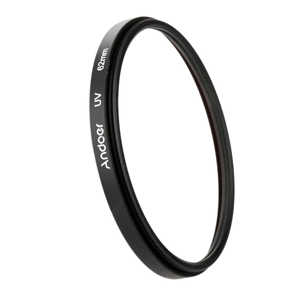 Andoer 62mm UV Ultra-Violet Filter Lens Protector for Canon Nikon DSLR Camera