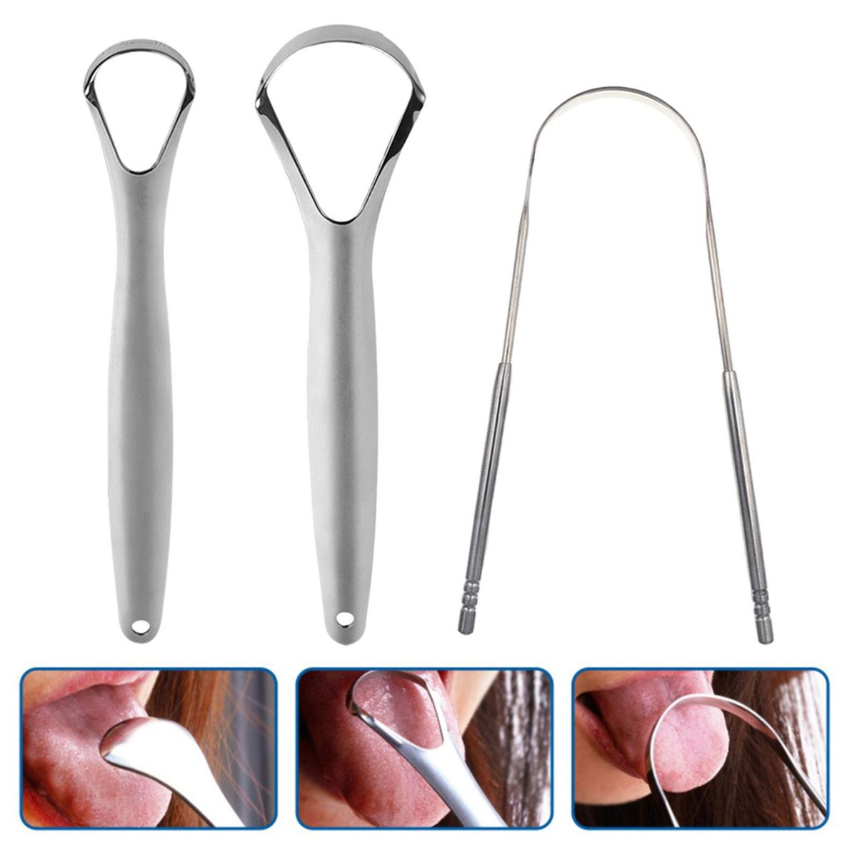 Scraper Cleaner Durable Stainless  Brush For Oral