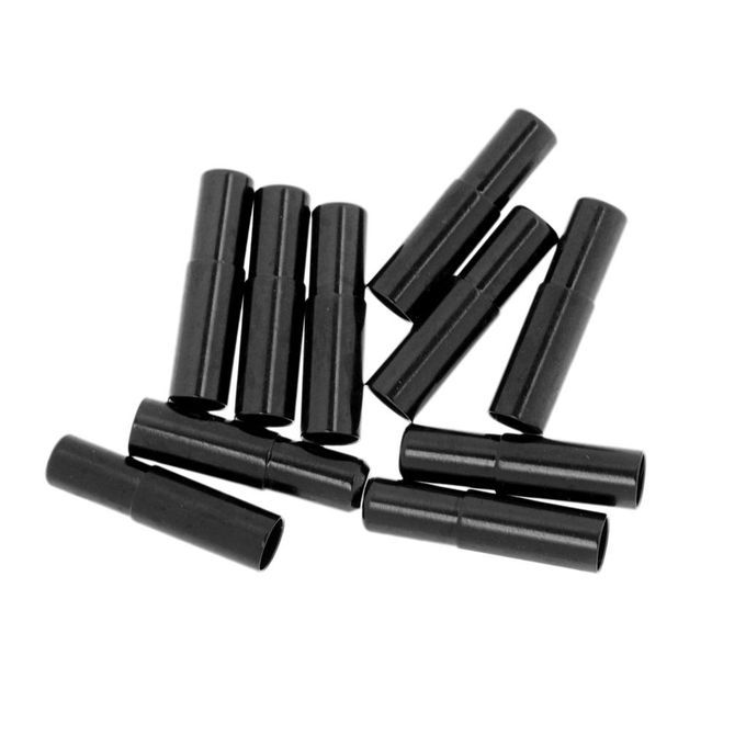 10Pcs  Bike  Brake  Cable  Tip   Bicycle 4mm Black