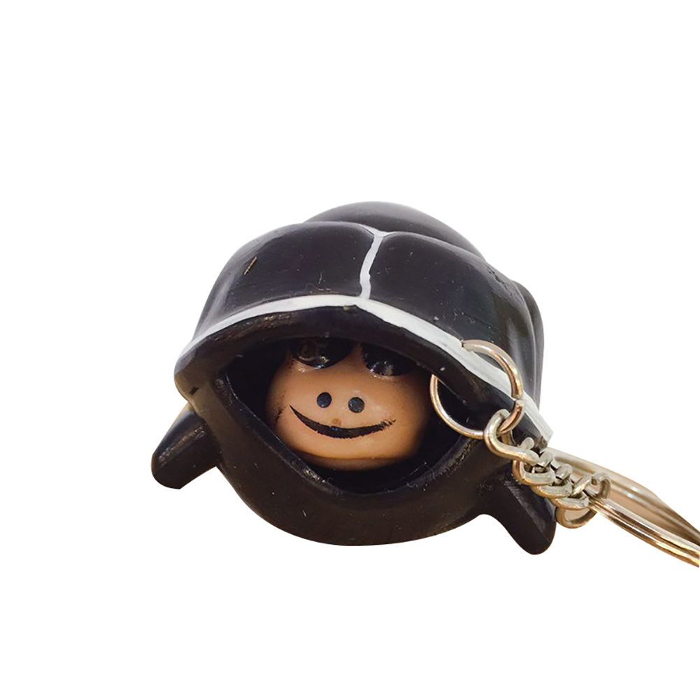 Lovely PVC Pop Out Head Turtle Squeeze Stress Relieve-Black