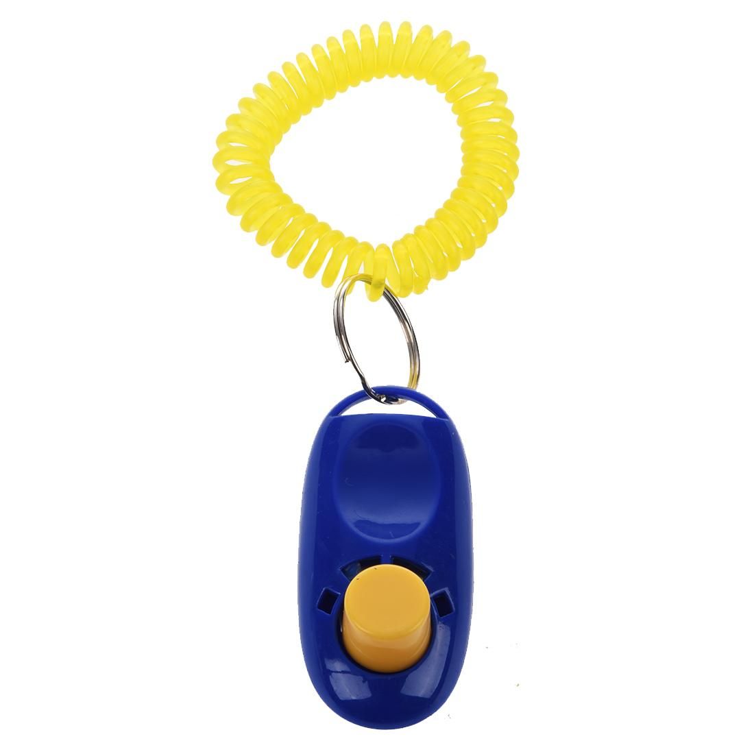 pet dog puppy training clicker with wrist strappy