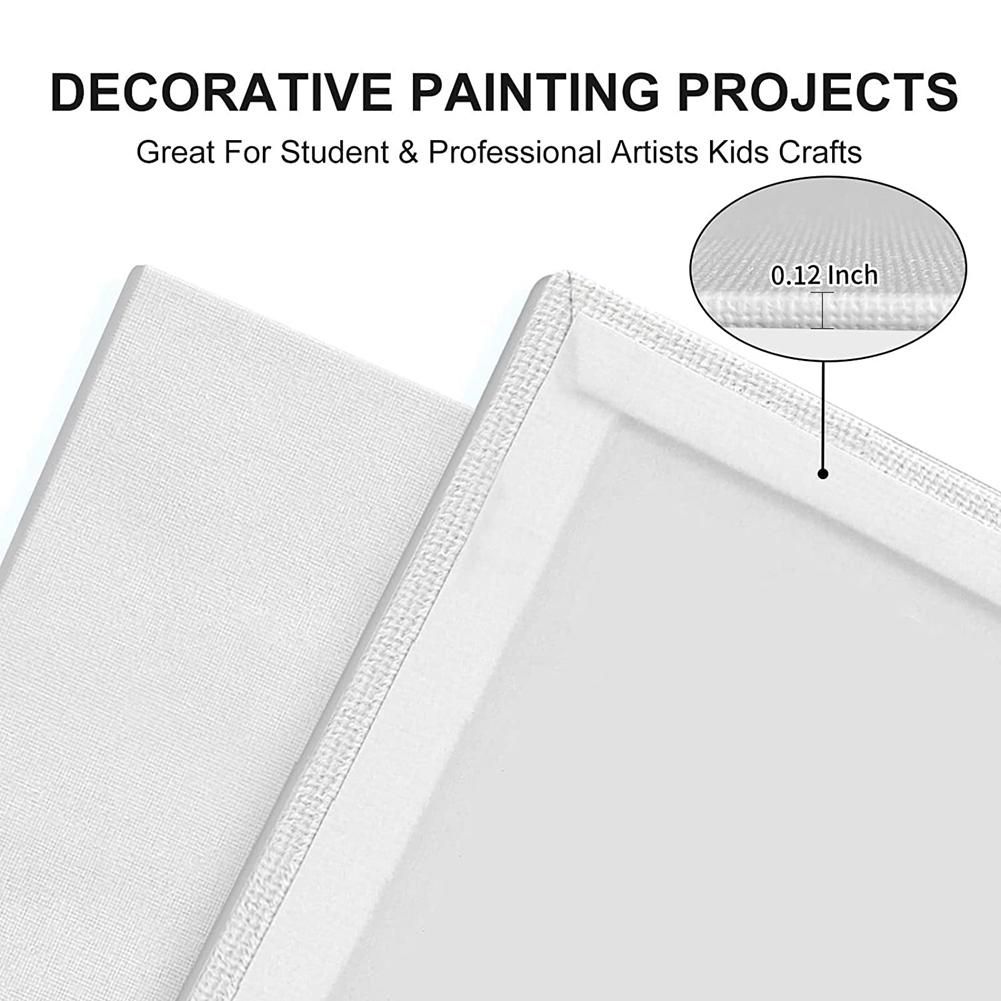 Canvas Panels 8X10 Inch 12-Pack,10 Oz Triple Primed