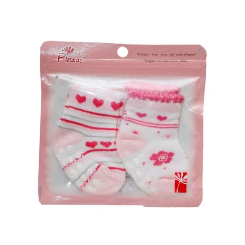 2 Pairs Soft Touch Infact Baby Socks-pink