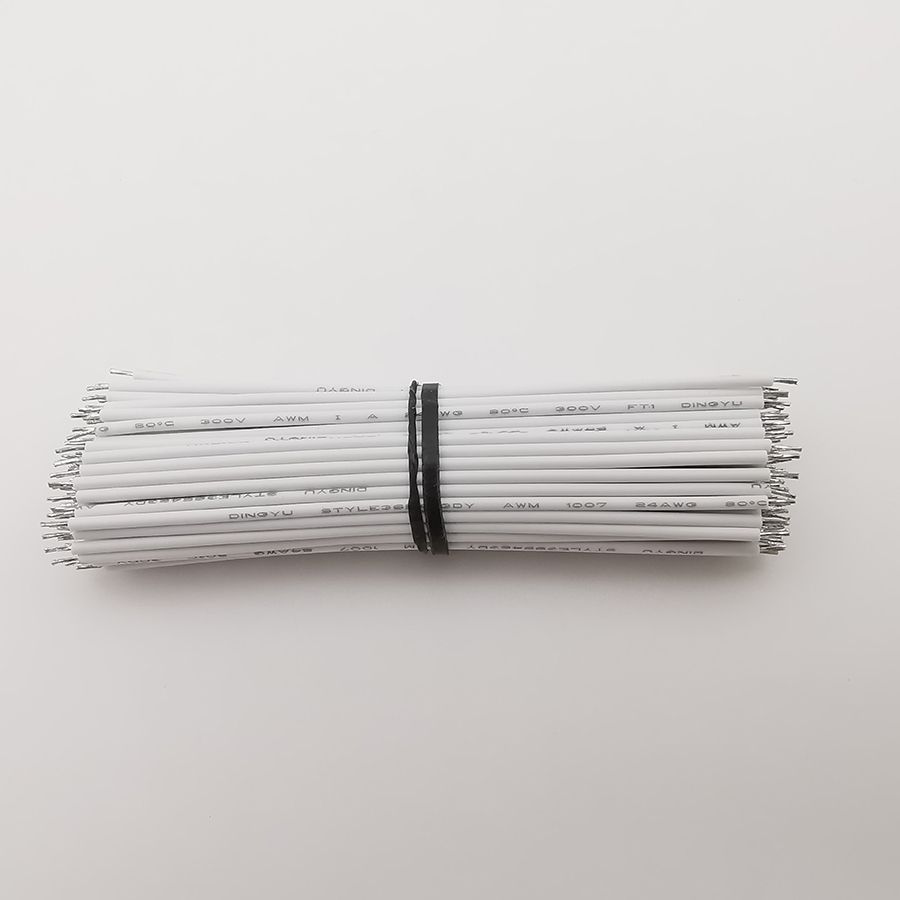 100Pcs 15CM Breadboard Wire Tin-Plated Double-Head Solder