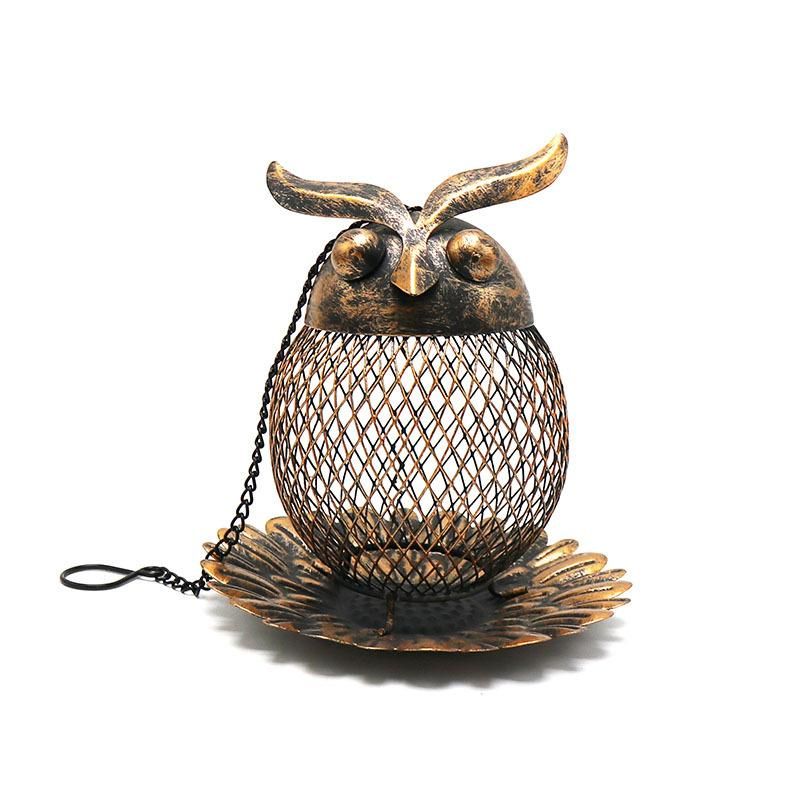 New outdoor garden wrought iron owl hummingbird bird feeder hummingbird feeder hummingbird feeder