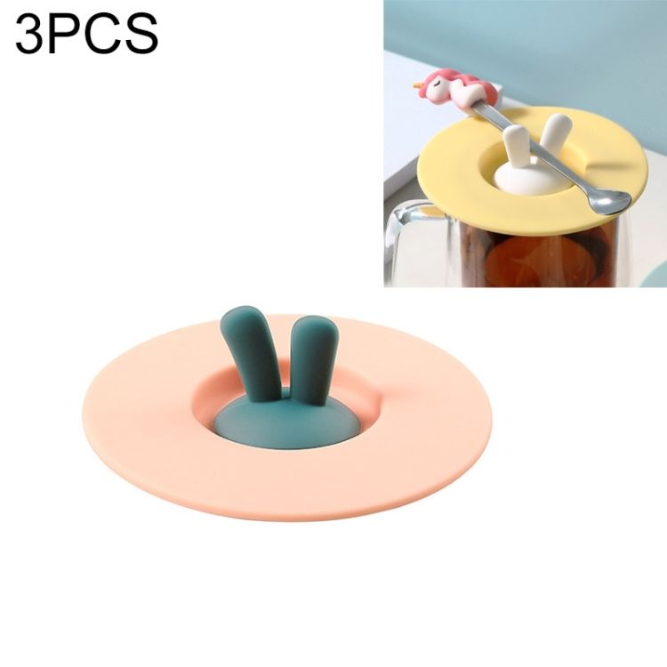 3 PCS Food Grade Silicone Cup Lid