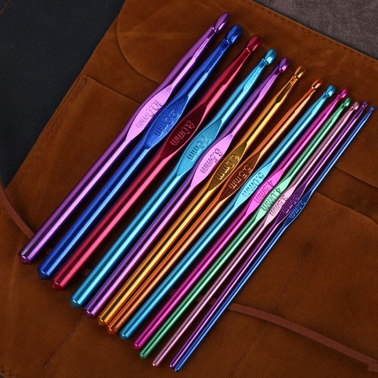 14 PCS/Set Single Head Crochet DIY Knitting Tool Material