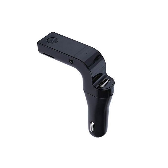 Bluetooth FM Transmitter Handsfree Call Adapter And Car Charger(Black) By HT