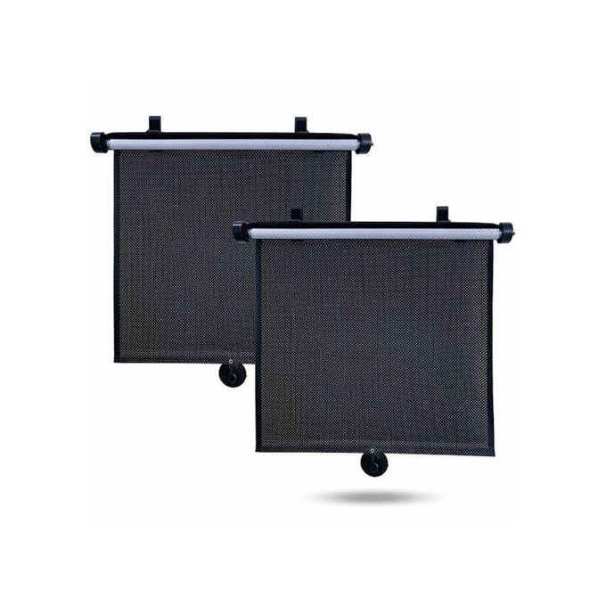 SHARE THIS PRODUCT   Universal 2 Pieces Sun Blind Automatic RetracTable Sunshade For All Cars