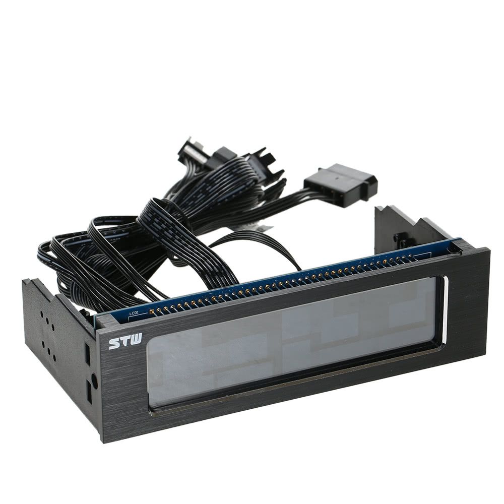 5.25" LCD Touch Screen Front Panel 4 Ways Fan Speed