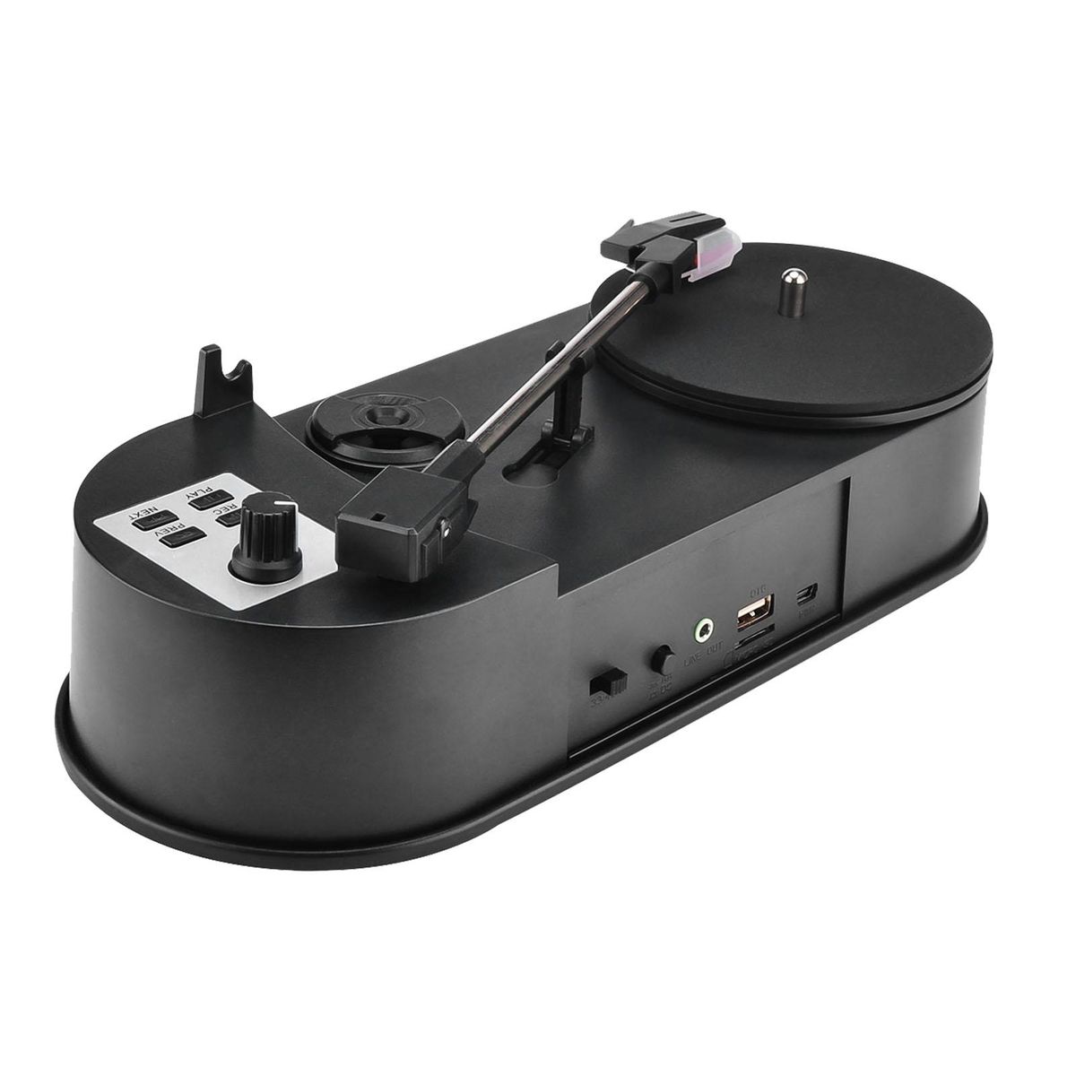 33/45 PRM LP Turntable to MP3 Converter Vinyl to MP3 Converter Turntable with 5V DC Adapter with Micro SD Card Slot