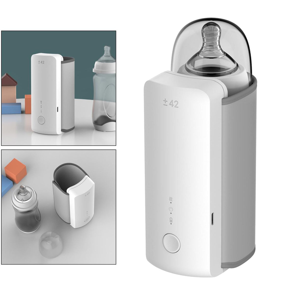 Travel Baby Bottle Warmer Battery Powered Wireless Smart Perfect For