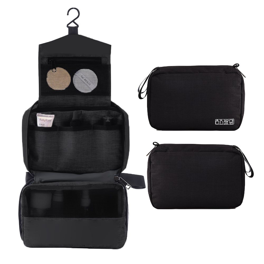 Portable Toiletry Bag With Hanging Hook Travel Bag For