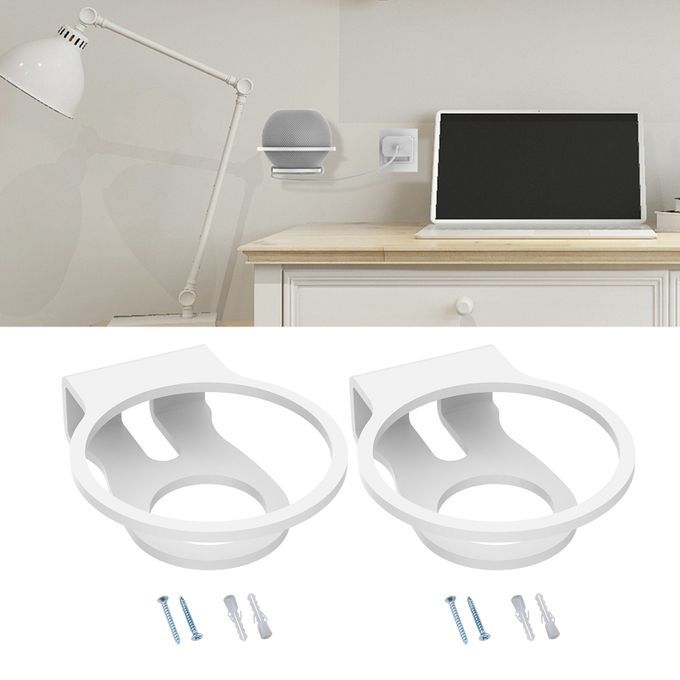 Acrylic Office Speaker Wall Mount Stand Holder For Wall Hanging White