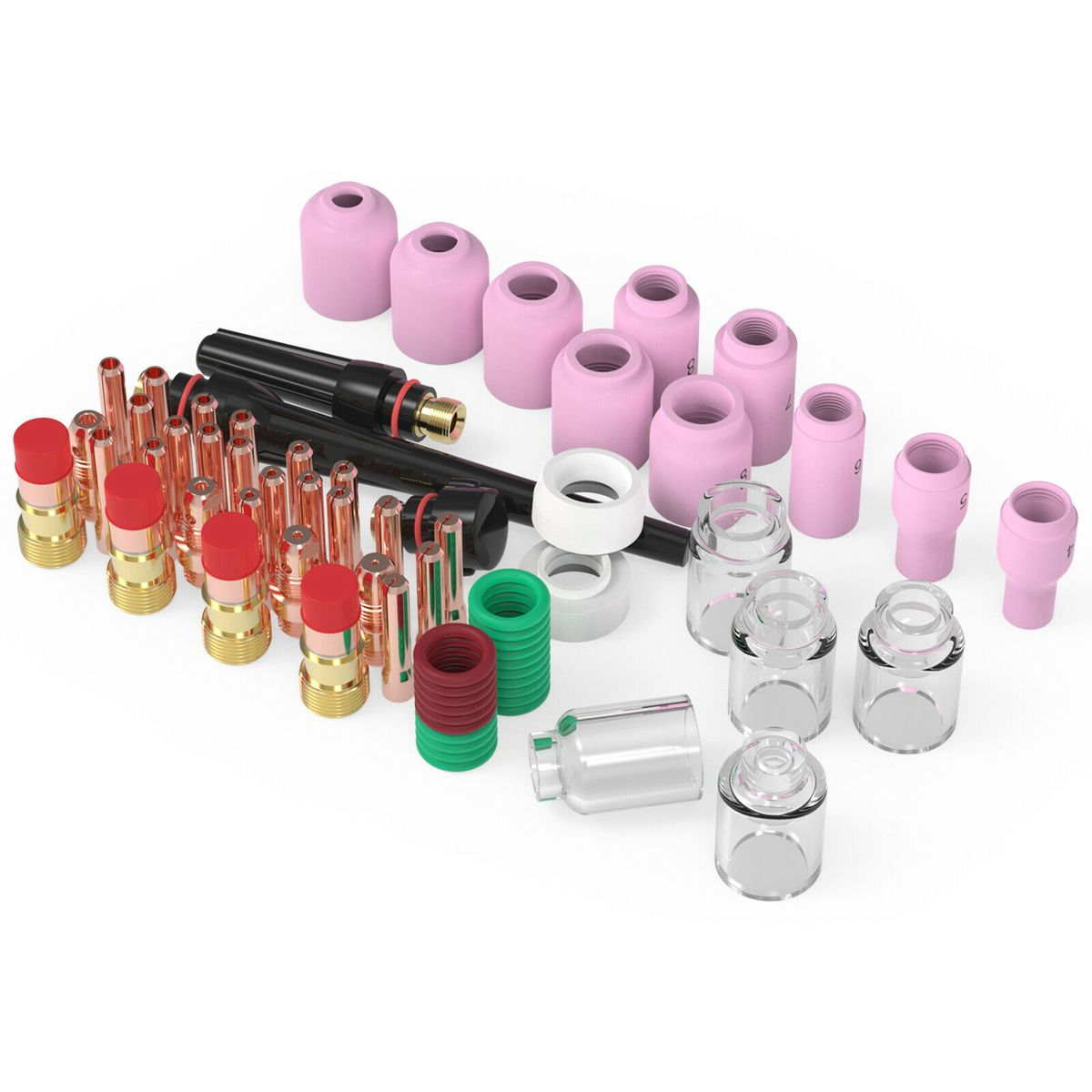 68PCS Tig Welding Accessories Kit Heat-Resistant Glass Cups