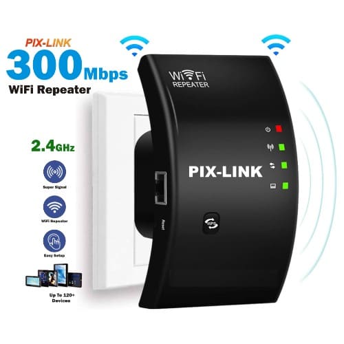 Pixlink 300Mbps High Speed WiFi Extender for Smart Home