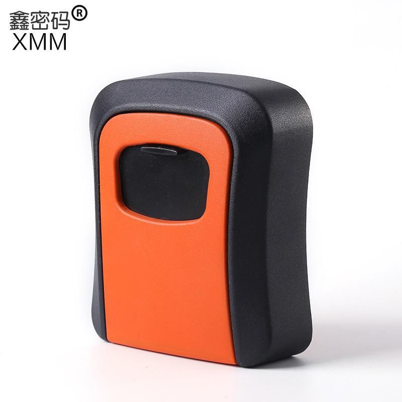 Four-digit key box combination lock metal plastic multi-color spot decoration homestay construction site lock cat eye lock gray All plastic 140g