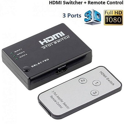 3 Port Hdmi Switch - 3 In 1 Out