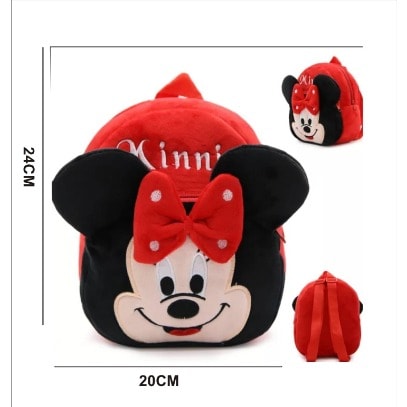 Kids Minnie Cartoon Character Bag For 1-3 Years