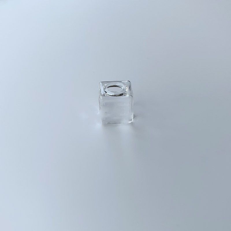 5/10/20X Clear/Raimbow Cube GlBubble With Cap Set-10pcs