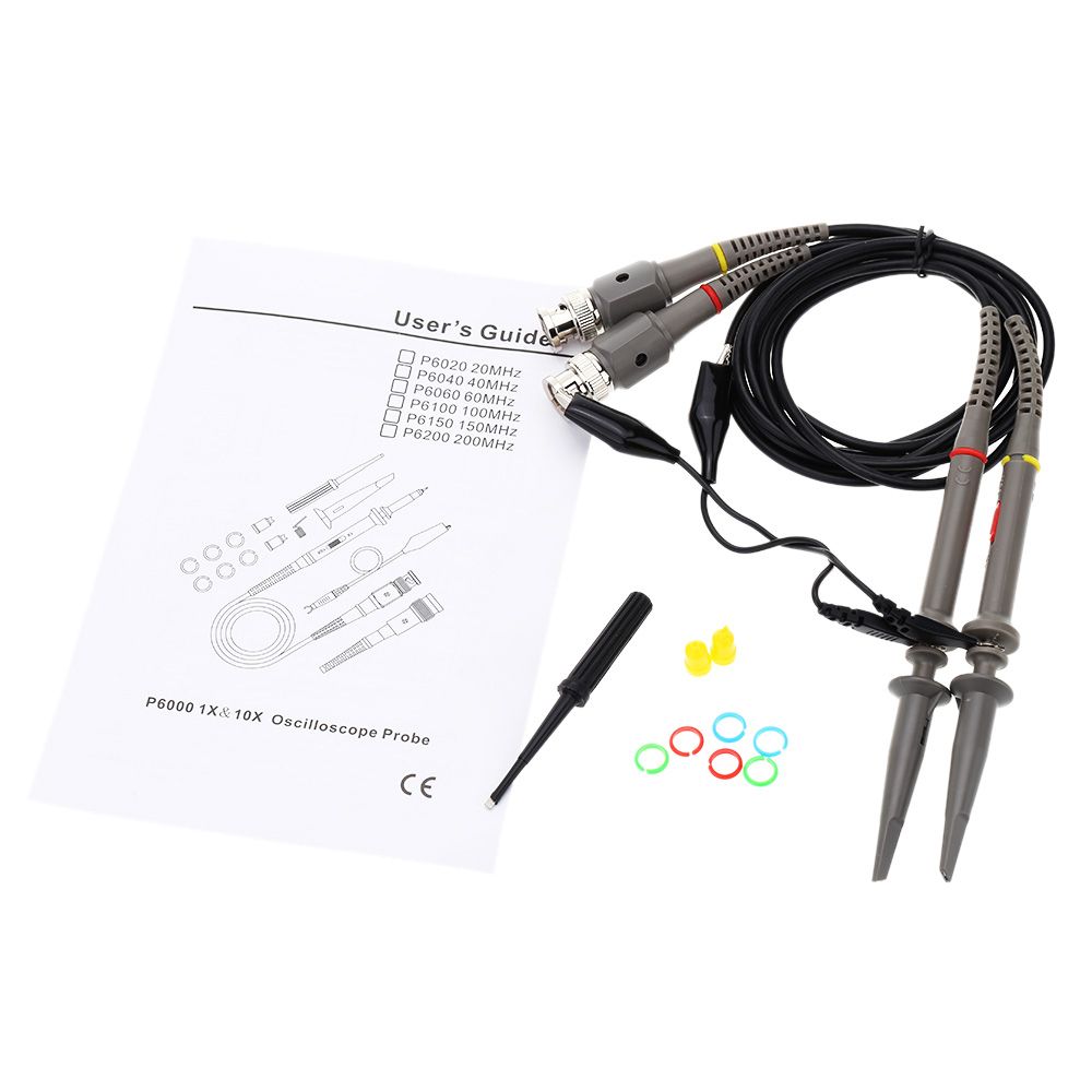 P6060 60MHZ X10 X1 Probe Oscilloscope Probe Kit Oscilloprobe