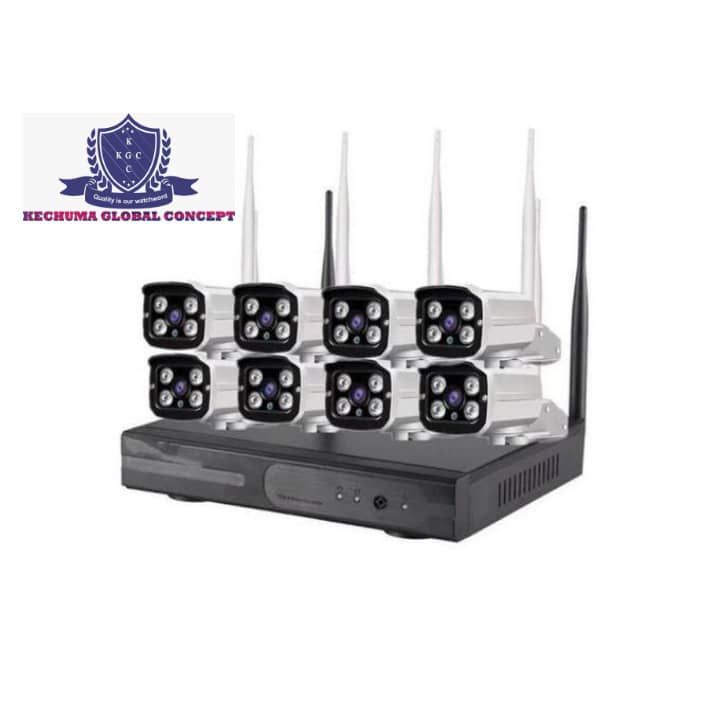 8 Channels Wireless Cctv Kits System.