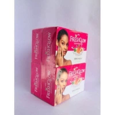 Fresh Glow Moisturizing Soap - Milk & Apricot - 4 Pcs X 100g