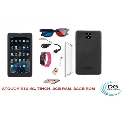 X10 Tablet - 4G - 7" - Android 6.1 - 32GB ROM - 3GB RAM - Black