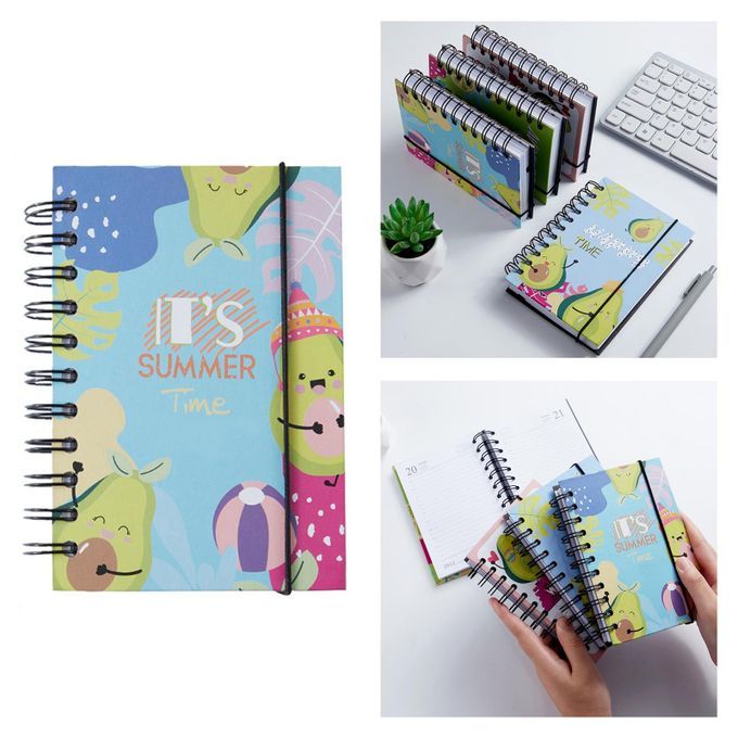 A6 Spiral Notebook 4.13x6.18inch Ruled Notebook For Students SUMMER