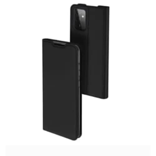 Leather Flip Case For Samsung A52 - Black
