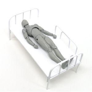 Mini Iron Frame Bed Model Doll House Single Bed Single Bed