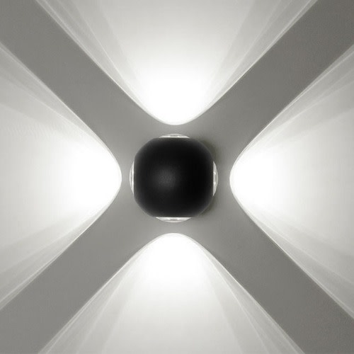Day White 4 Way Wall Light