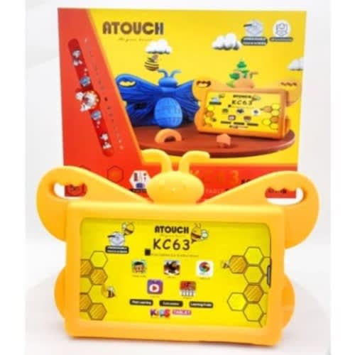 Kc63 Android Tablet Pc - 7" - 256GB ROM - 8GB RAM - 5g Sim Enabled - 4000mAh - Yellow