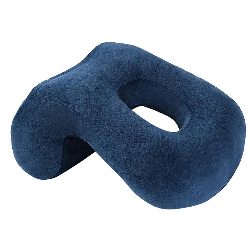 Portable Travel Noon Nap Neck Pillow Office-Sapphire Blue