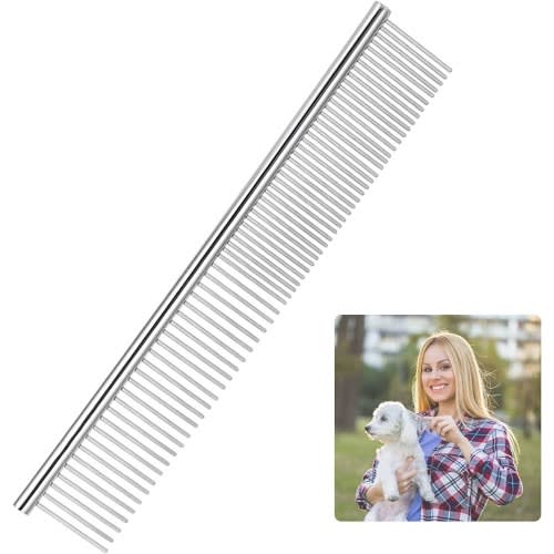 Stainless-steel Pet Comb For Knots, Mats & Loose Hair Removal
