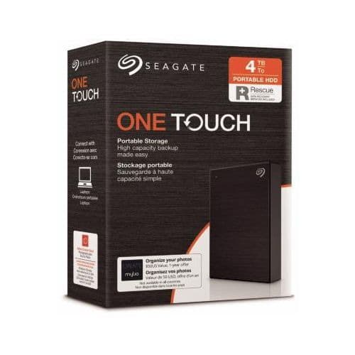 Portable External Storage - 4TB - Black
