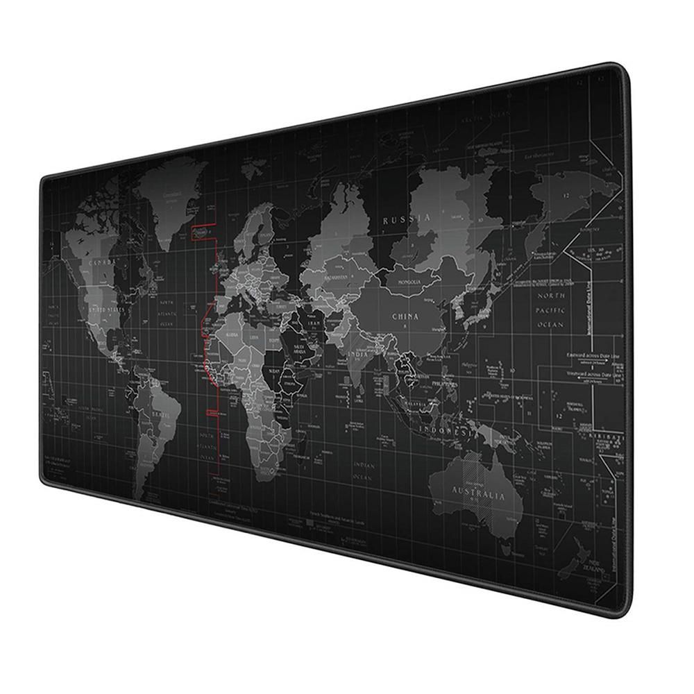 Large Mouse-Pad with World Map Oversized Extended Waterproof Non-slip Keyboard Pad Desk Mat Office Gaming Mouse-Pad 900*400mm
