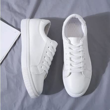 Canvas Student Shoes - White