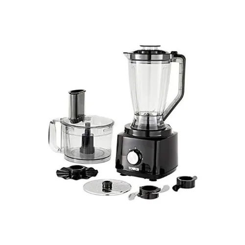 Food Processor And Blender + 2l Mixing Bowl - 1.8l Jug - 750w - Black