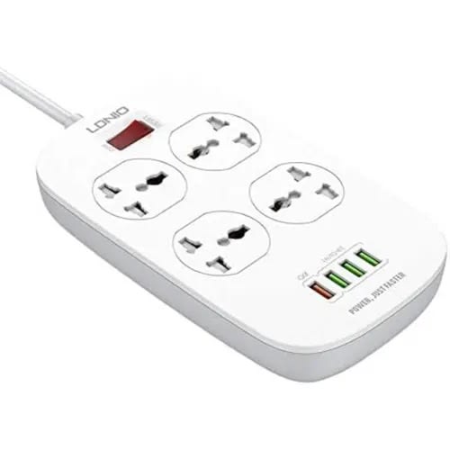 4 Power Socket & 4 USB Ports