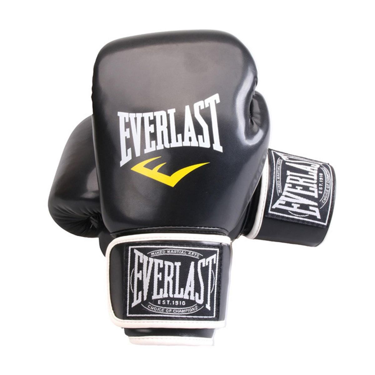 Men Boxing Gloves Punch Professional Faux Leather Boxing for Men Black