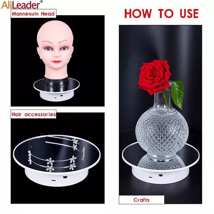 360&deg; Rotating Display Turntable For Watch Shoe Mannequin Phones Jewelry