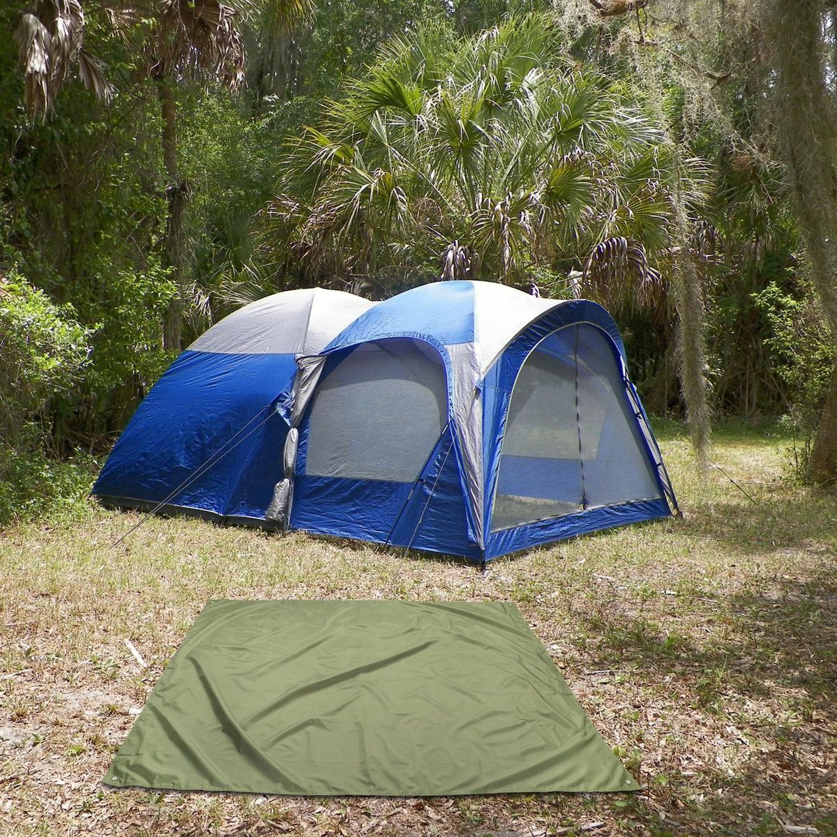 Large Camping Tarp Waterproof Travel BBQ Hiking 2x2m