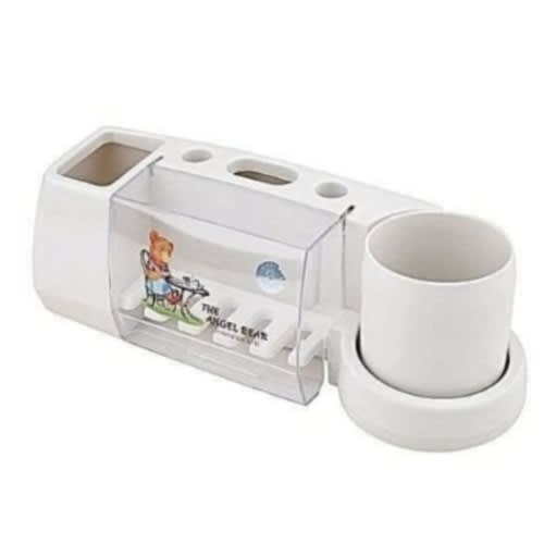 Plastic Tooth Brush And Paste Holder