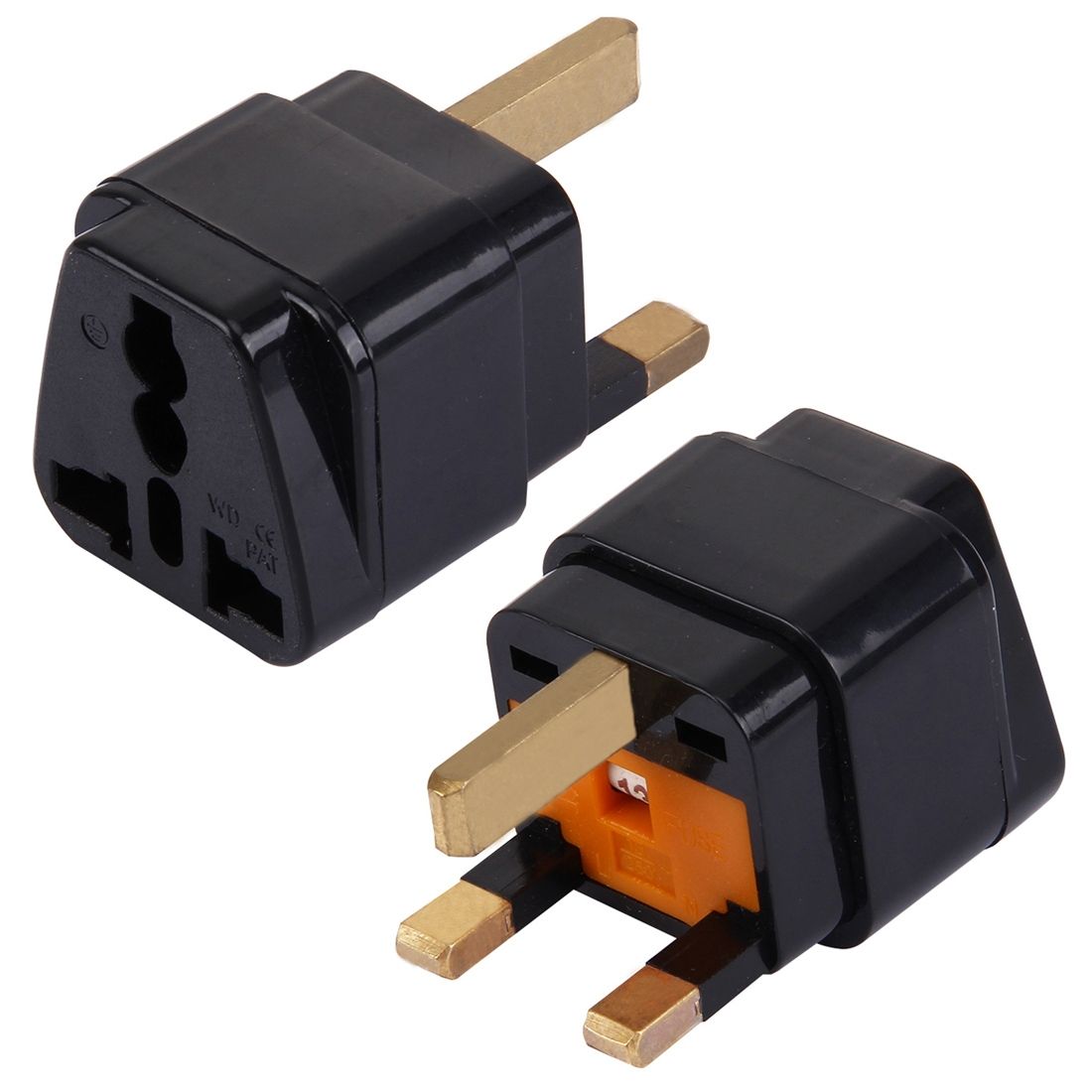 WD-7S Portable Universal Plug To UK Plug Adapter Power Socket Travel Converter With Fuse